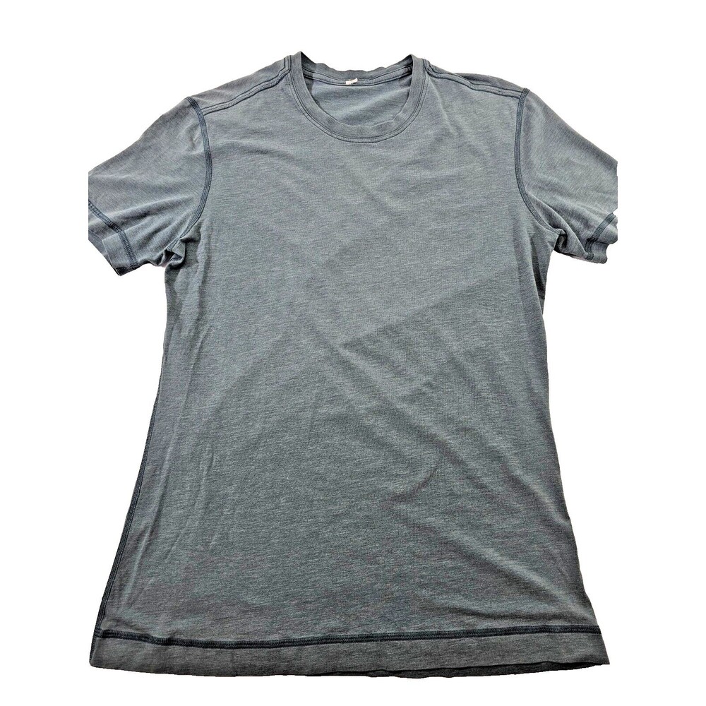 LULULEMON Men's S Ultra Soft Short Sleeve Tee T-Shirt Shirt Gray Blue Athleisure